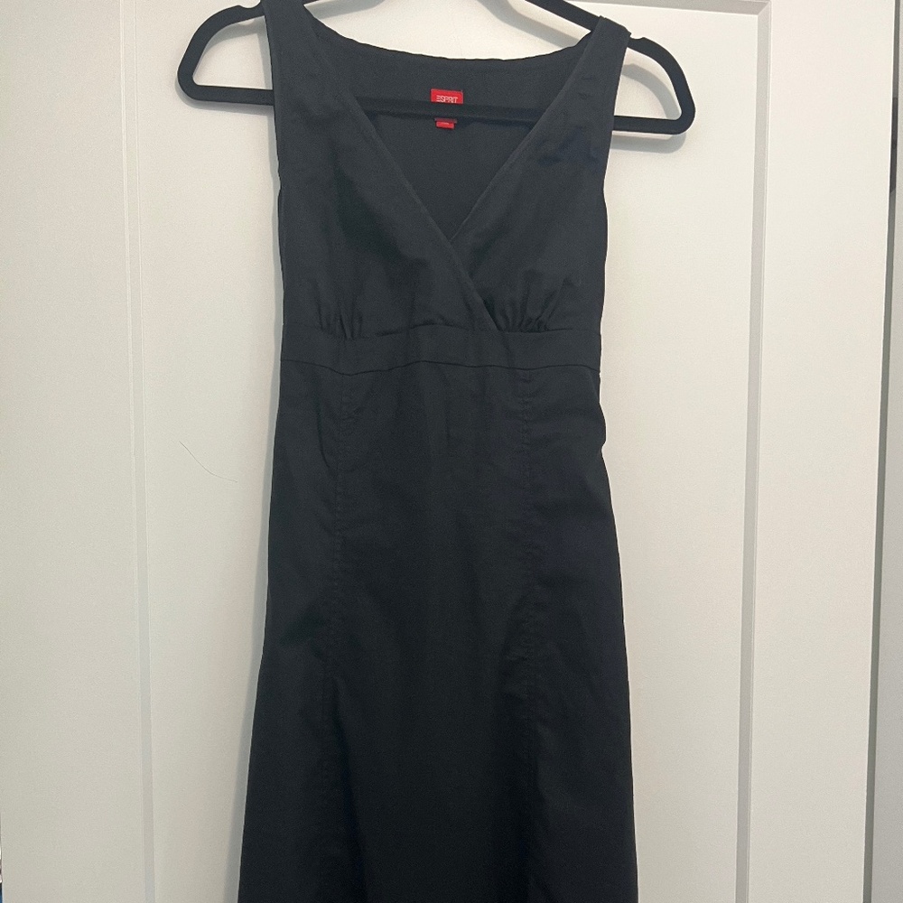 Esprit black cotton/linen dress